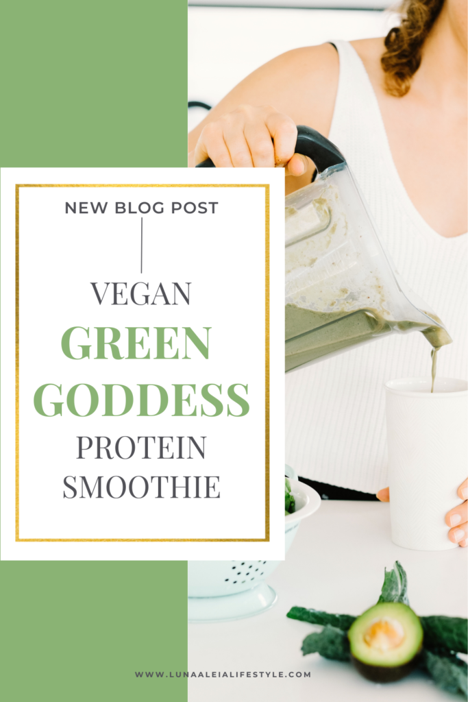 Vegan Green Goddess Protein Smoothie Recipe